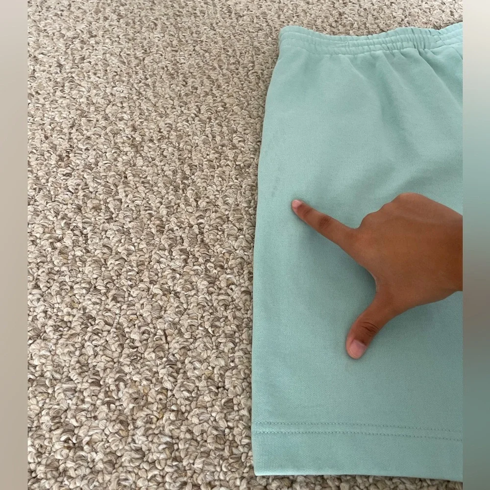 Lacoste Men’s Regular Fit Fleece Shorts – Aqua | Size Large | 8” Inseam - Picture 11 of 16